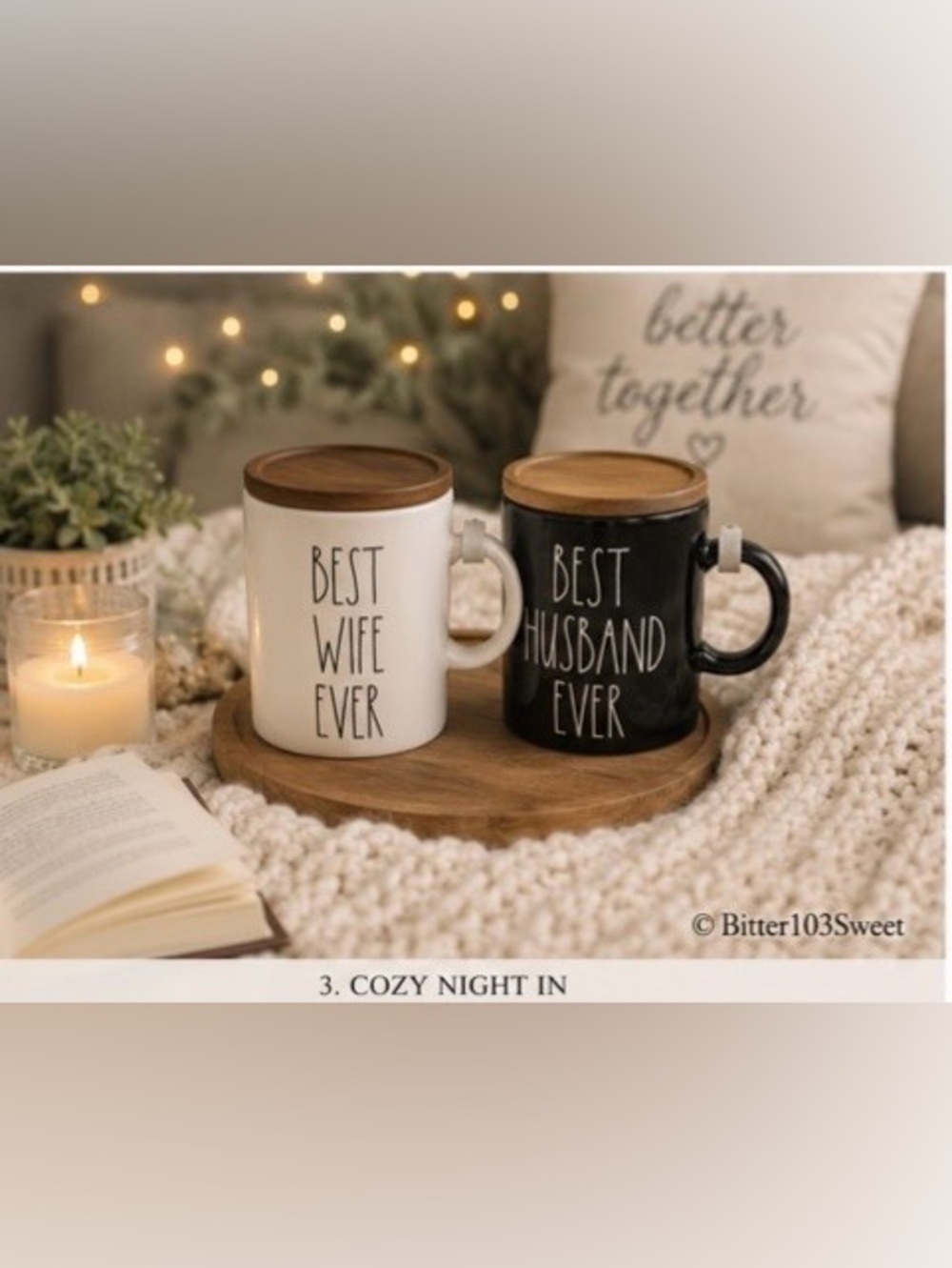 NIB Rae Dunn “Best Wife Ever” & “Best Husband Ever” Mug Set | Newlywed Gift - Picture 4 of 8